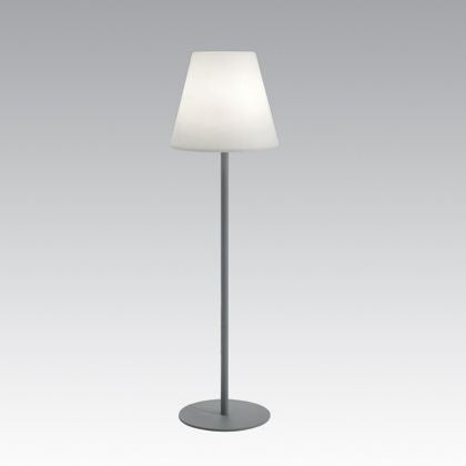 sconto Lampadaire Classique Large Couleur Aluminium pour Extérieur Livos Lounge Line