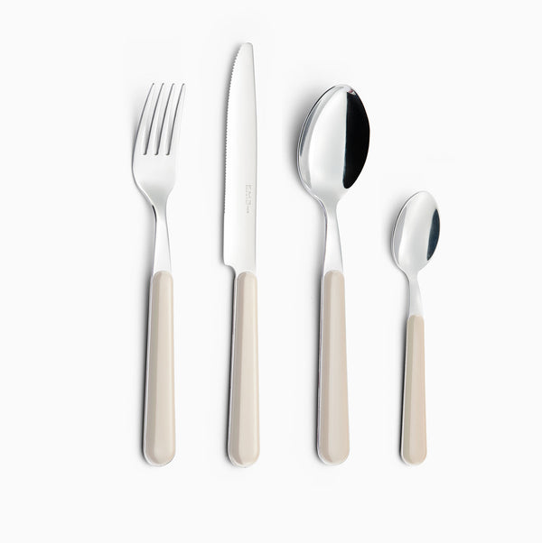 Servizio Set di Posate 24 pezzi in Acciaio Inox Eme Brio Avorio 18 acquista