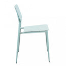 Sedia da Giardino Vega Impilabile 42x53x80 h cm in Acciaio Verde