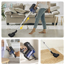 Aspirapolvere Ciclonico con Filo Scopa Elettrica 600W Kooper Airone 2.0 Grigio e Blu