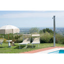 Doccia Solare da Giardino 28L Miscelatore e Lavapiedi ATI Docce D Inox Anodizzato