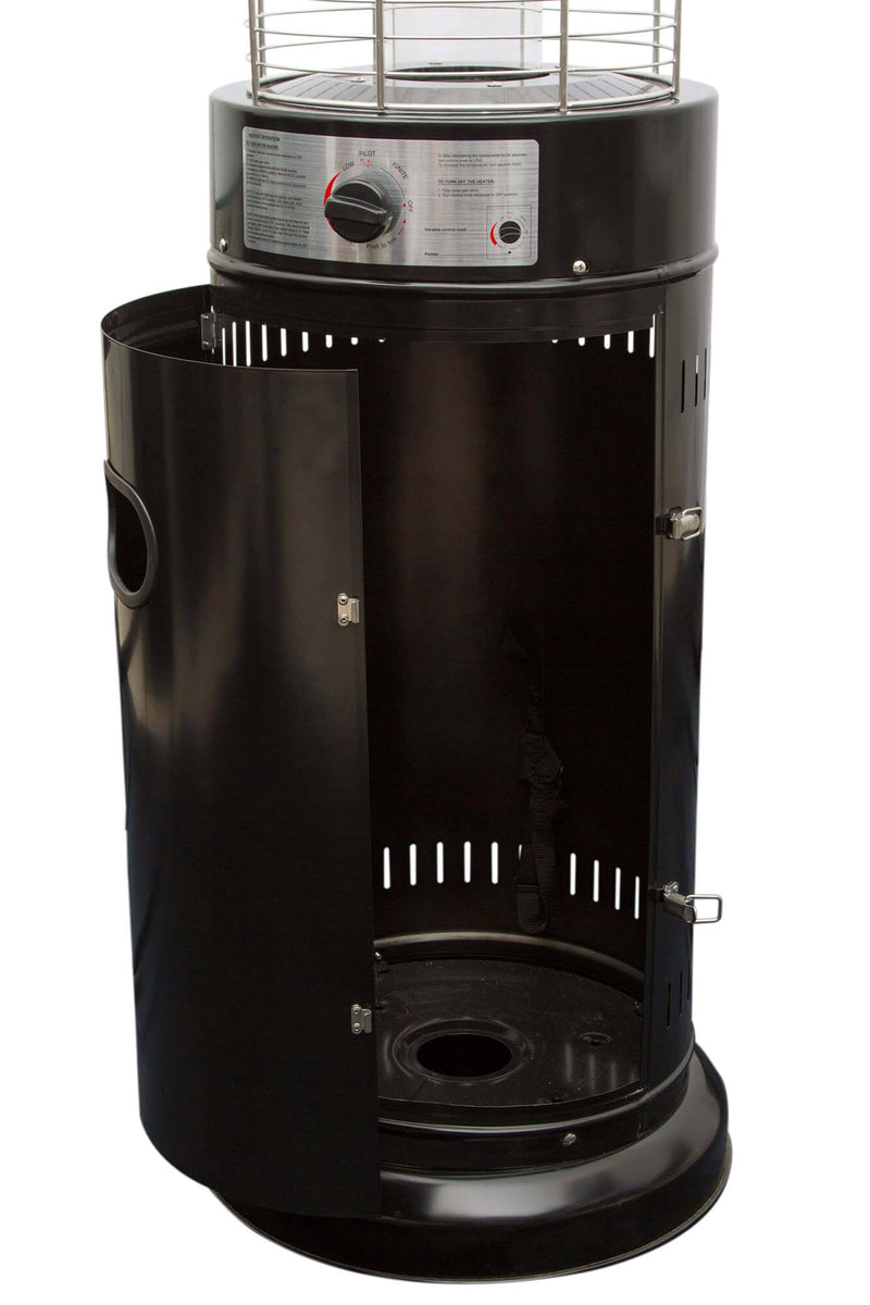 Stufa a Cilindro Gas Gpl da Esterno 11kW Qlima PGF1211 Nera