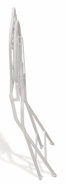 Set da Giardino Pieghevole in Ferro con Tavolo e 2 Sedie Soriani Provence Breakfast Bianco