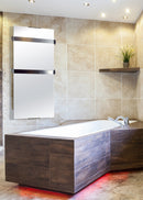 Scaldasalviette da Bagno in Vetro Temperato 100x46cm 900W CheminArte Specchio