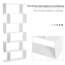 Libreria di Design Moderno Scaffale Bianco 80x23x192 cm 