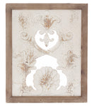 Pannello da Parete Intagliato 45x2xH54 cm in Abete Bianco