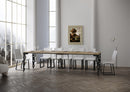 Consolle Allungabile 90-300x40x77 cm in Nobilitato Marrone