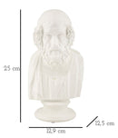 Scultura Saggio 12,9x12,5x25 cm in Poliresina
