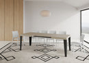  Tavolo Allungabile 120-224x90x77 cm Flame Cashmere Telaio Antracite