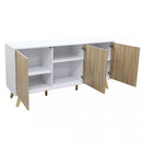 Mobile Elton 150x39,5x75 h cm in Truciolare bilaminato Bianco