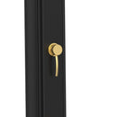 Doccia Solare da Giardino 40L Miscelatore e Lavapiedi Sined Sole XXL Nera/oro