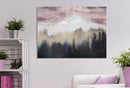 Dipinto su Tela Pink Mountain 80x2,7x60 cm in Legno di Pino e Canvas Multicolor