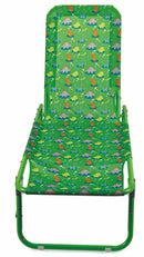 Set 2 Lettini Prendisole da Giardino per Bambini in Acciaio Soriani Oxford Dinosauri