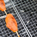 Barbecue a Carbone Carbonella BBQ Grill con Piano d'Appoggio in Acciaio Inox 