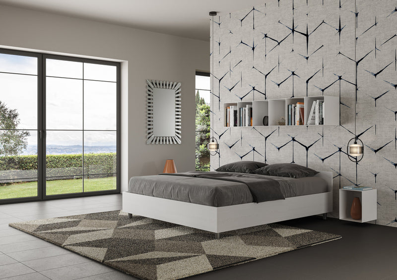 Letto Matrimoniale Nuamo Bianco Frassino Varie Misure