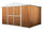 Jardinière en tôle d'acier porte-outils 360x175x215 cm Enaudi Legno