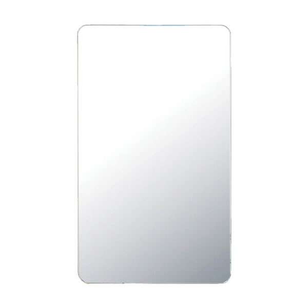 sconto Meuble Miroir Porte Droite 50x13x85 cm 2 Étagères en Mélaminé Montegrappa Blanc