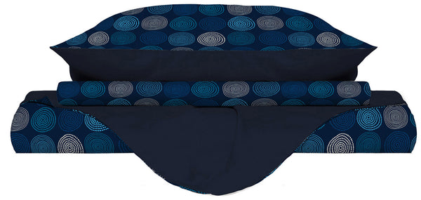 prezzo Housse de couette avec imprimé sur le sac et taies d'oreiller Doubleface Ipnotic