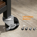 Carrello da Cucina con Portavivande 62x40x75 cm in Acciaio e Legno Marrone Rustico