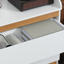 Cassettiera 3 Cassetti 80x40x86 cm in Legno MDF e Truciolato Bianco