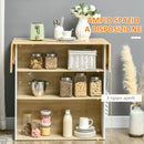 Isola Cucina 3 Ripiani 140x55x91 cm in Legno  e Truciolato Bianco