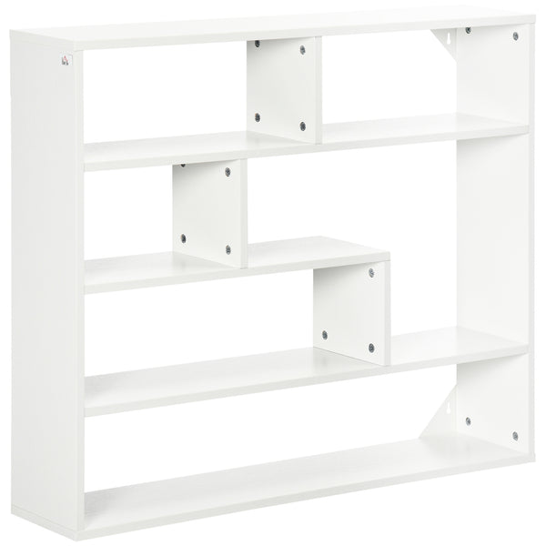prezzo Bibliothèque Murale 4 Niveaux 94x19,5x80 cm en Bois Blanc