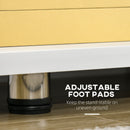 Mobile TV Aperto 135x35x41,7 cm per TV fino a 65" in Truciolato Bianco