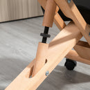 Sedia Sgabello Svedese da Ufficio Ortopedico Ergonomico in Similpelle Nera