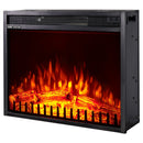 Camino Elettrico da Incasso 47,5x58,5x18 cm Effetto Fiamma 1500W Vienna 23 Nero