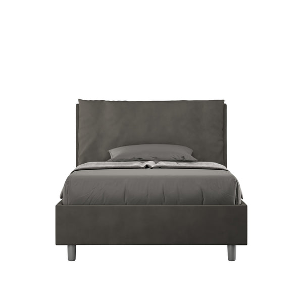 Letto 1 Piazza E Mezzo Imbottito in Microfibra Antea Large Grigio Varie Misure prezzo
