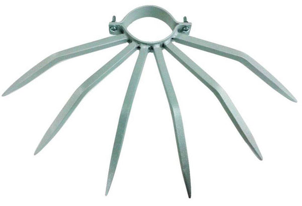 sconto Antivol avec pointes en acier pour tuyaux de descente Tuyaux extérieurs Ø100 mm Argent