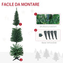 Albero di Natale Artificiale 180 cm 390 Rami Folti Verde 