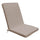 Coussin Real moyen 95x44x4 cm en polyester gris tourterelle