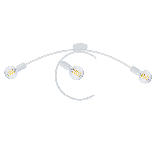 sconto Suspension 3xE27 Blanc E-Energy Daniela Cadre Peint