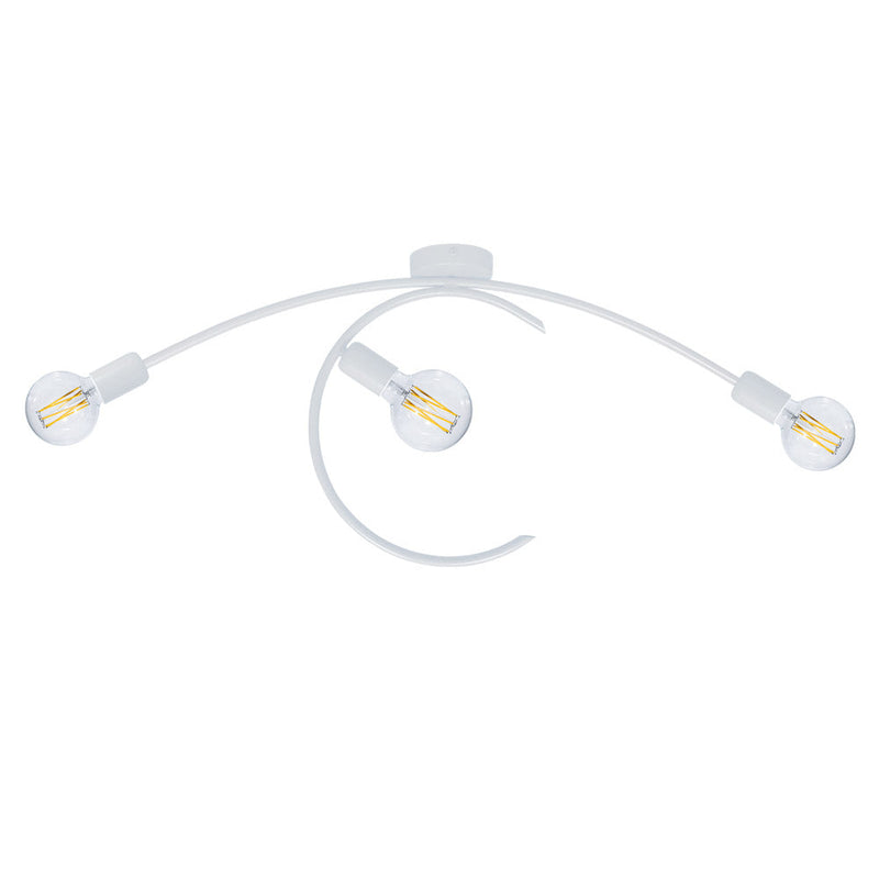 Sospensione 3xE27 Montatura Verniciata Bianco E-Energy Daniela