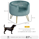 Poltrona per Cani e Gatti 41,5x41,5x36,5 cm  Verde
