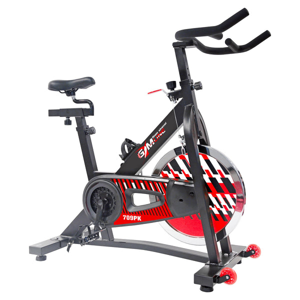Cyclette Spin Bike 12x50x121 cm Resistenza a Tampone con Computer Multifunzione Nera sconto