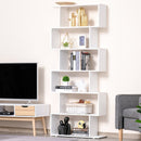 Libreria di Design Mobili Ufficio Scaffale in Legno 80x24x191 cm Bianco 
