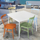 Set 4 Sedie da Giardino in Acciaio Kraus Giotto Multicolor