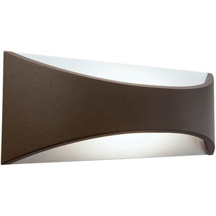 prezzo Grande lampe murale réfléchissante 12W Led Cob couleur marron pour la ligne extérieure Moon Sovil