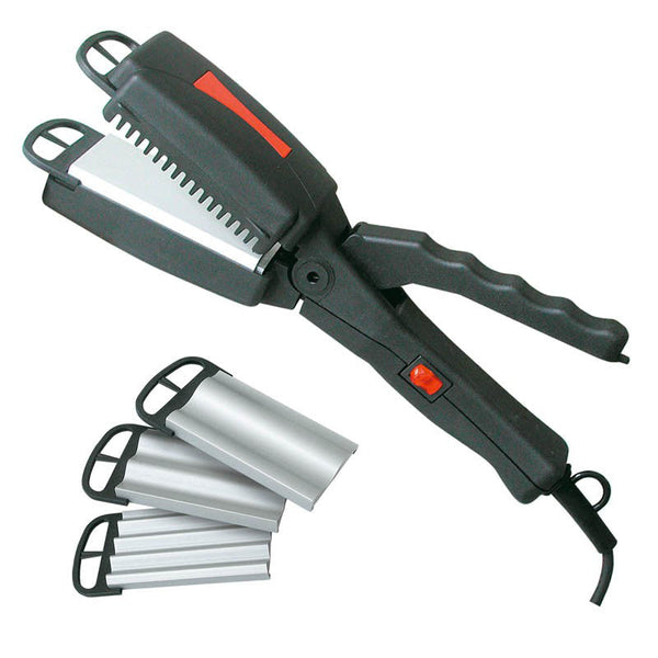 Fer à lisser pour cheveux lisses avec 3 stylers et peigne ECM PS 04 Noir sconto