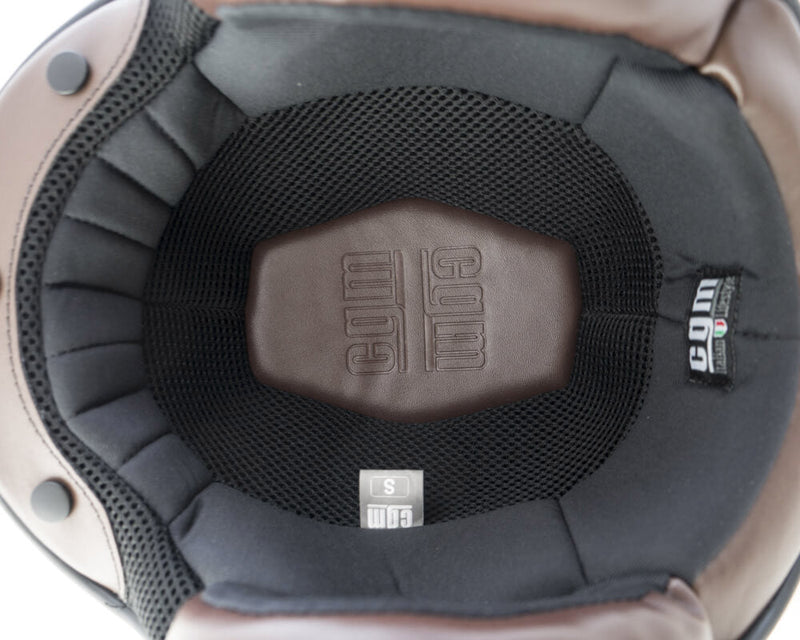 Casco Jet per Scooter CGM Challenge 170W Marrone Opaco Varie Misure