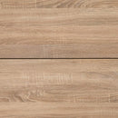 Cassettiera 4 Cassetti Naturale 27x38x85 h cm in Truciolare bilaminato Marrone chiaro