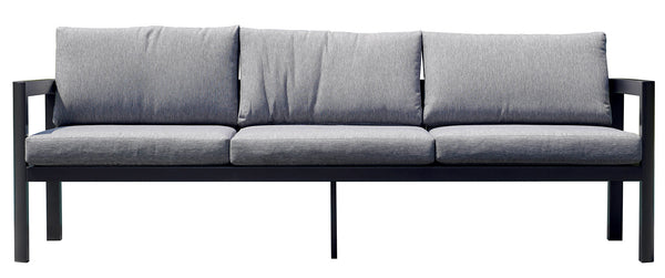 online Canapé de jardin 3 places 213x75x60 cm en aluminium anthracite