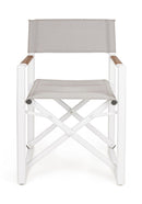 Set 2 Sedie Pieghevoli da Regista 51x54x86 cm in Alluminio Lagun Bianca