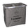Panier à linge pliable double en tissu de sac gris cm 54x34,5xh50,5