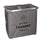 Panier à linge pliable double en tissu de sac gris cm 54x34,5xh50,5
