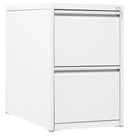 Classificatore 2 Cassetti 46x62x70,5 cm in Metallo Bianco