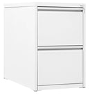 Classificatore 2 Cassetti 46x62x70,5 cm in Metallo Bianco