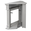 Camino a Bioetanolo da Pavimento ad Angolo 110x63x102 cm Ford Bianco